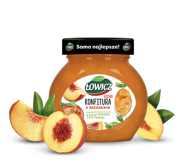 Confiture de Pêche Lowicz - Confiture de Fruits Premium 240g