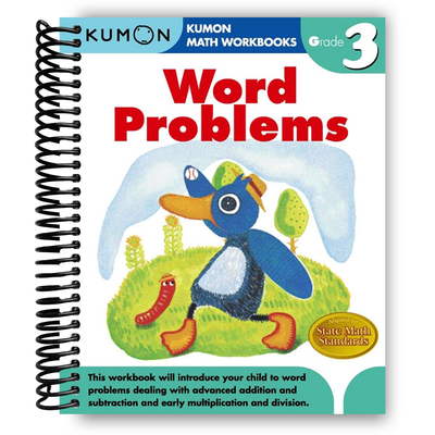 Kumon Grade 3 Word Problems (Spiral Bound) - Korvel