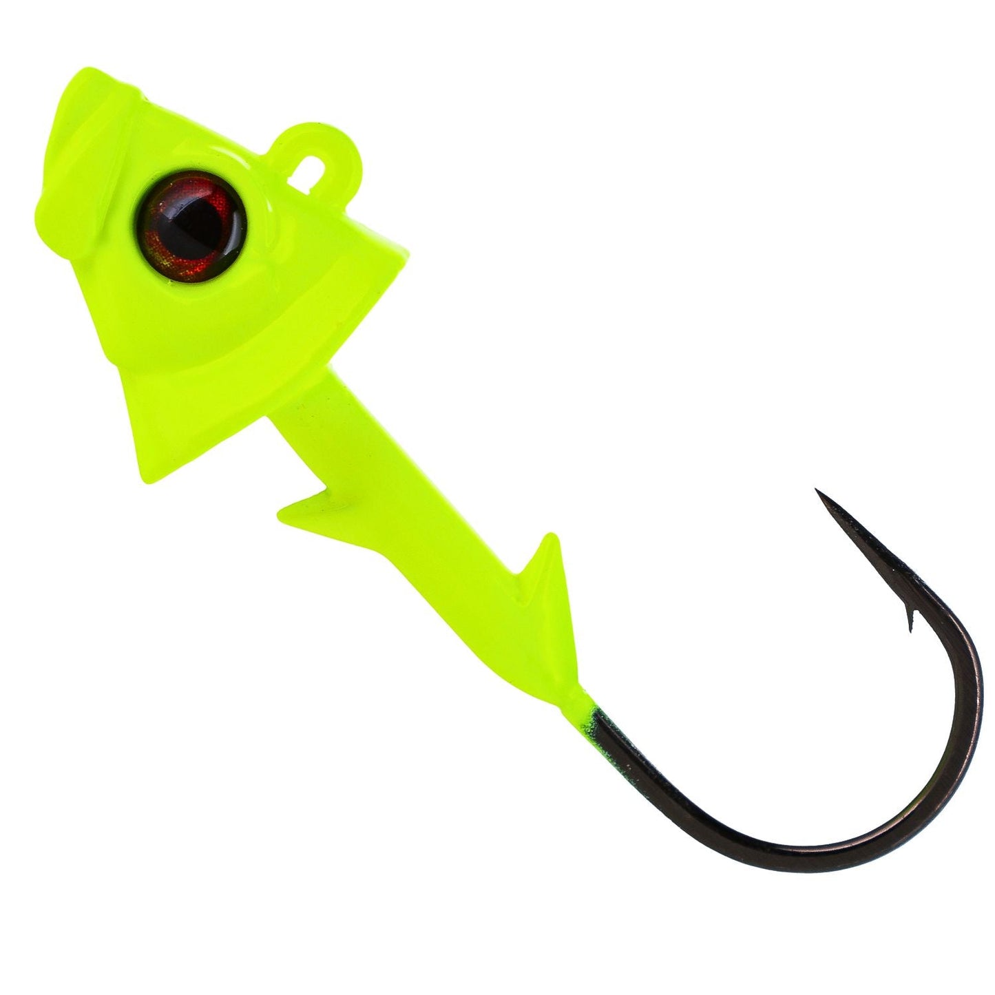 Premium Reaction Tackle Lead Fish Head Jigs - 5-Pack