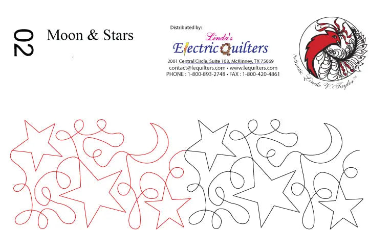 Moons and Stars Pantograph by Linda V. Taylor