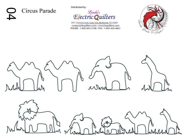 Circus Parade Pantograph by Linda V. Taylor