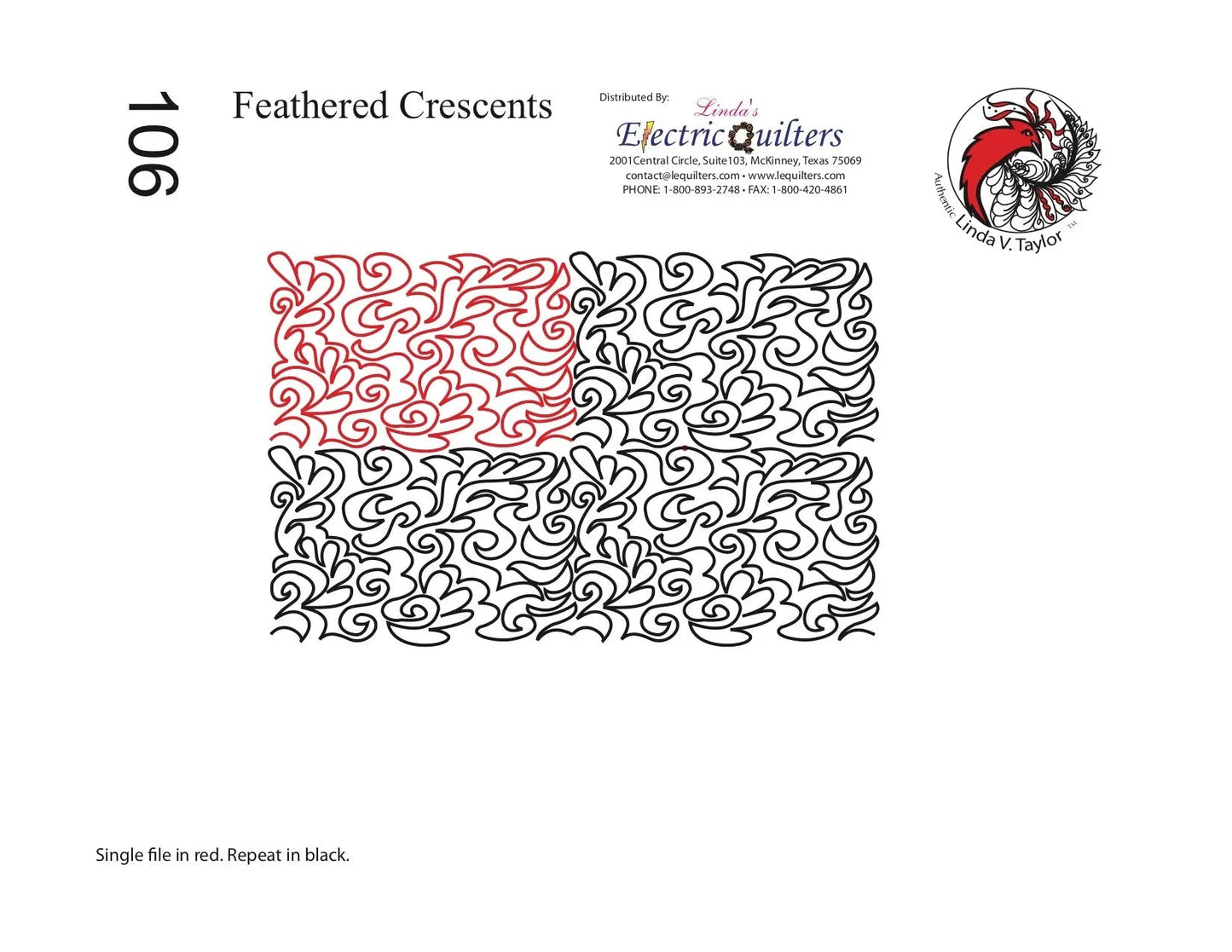 Pantógrafo 106 Crescientes Plumosos de Linda V. Taylor