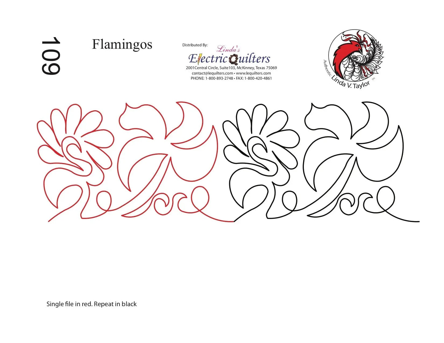 109 Pantographe Flamants par Linda V. Taylor