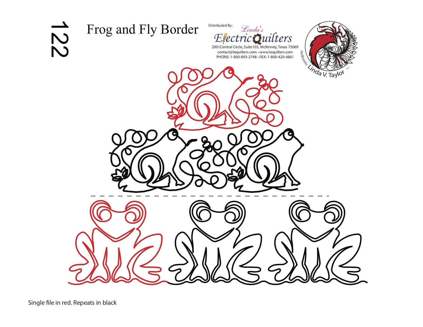 Pantographe 122 Grenouille et Mouche par Linda V. Taylor