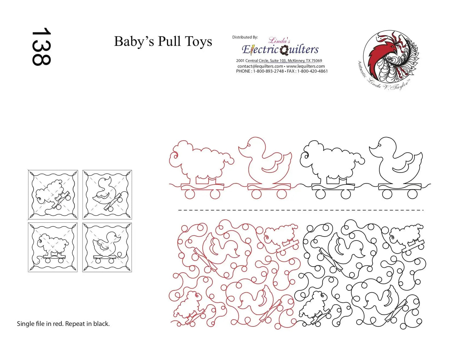 138 Baby Pull Toys Pantograph by Linda V. Taylor