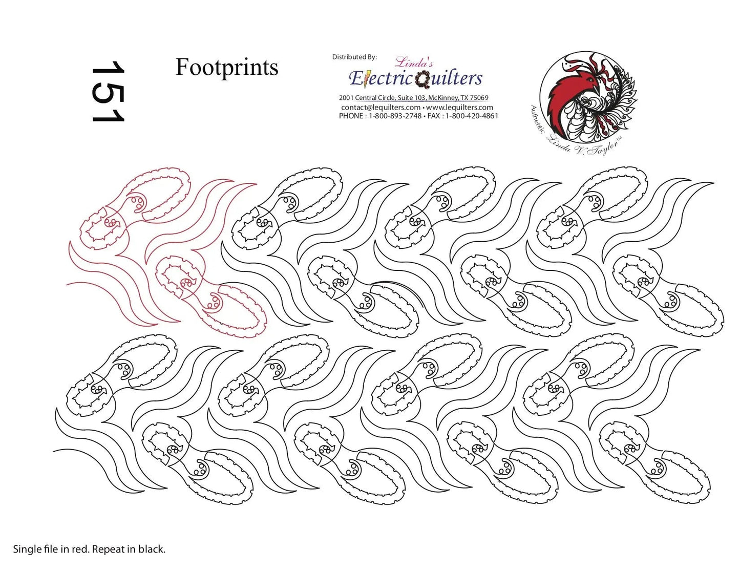 Pantógrafo 151 Footprints de Linda V. Taylor
