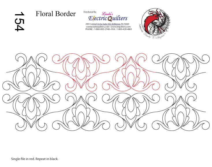 154 Bordures Florales Pantographe par Linda V. Taylor