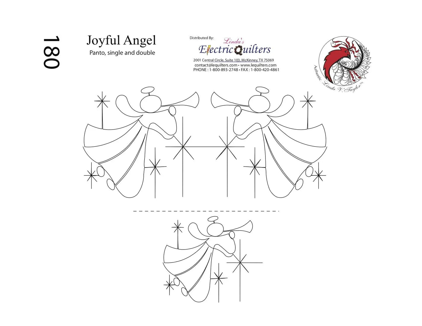 180 Anges Joyeux Pantographe par Linda V. Taylor