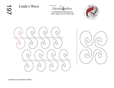 Linda's Wave Pantograph with Blocks by Linda V. Taylor