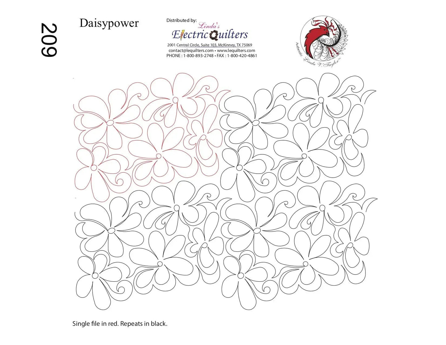 209 Daisy Power Pantograph par Linda V. Taylor
