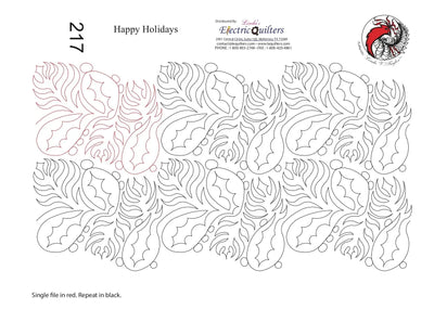 Pantographe 217 Joyeuses Fêtes par Linda V. Taylor
