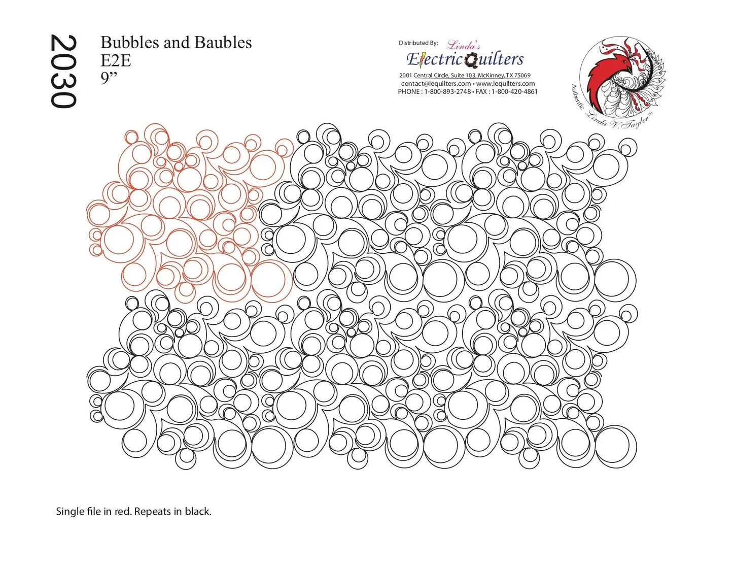 230 Bubbles And Baubles Pantographe par Linda V. Taylor