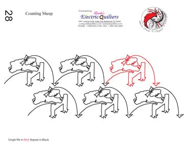Pantographe Counting Sheep par Linda V. Taylor