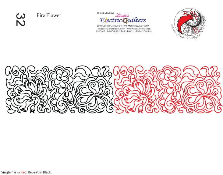Pantógrafo 032 Fire Flower de Linda V. Taylor