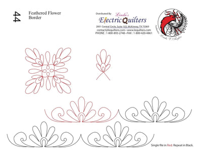 Pantógrafo de Borde de Flor Plumosa por Linda V. Taylor
