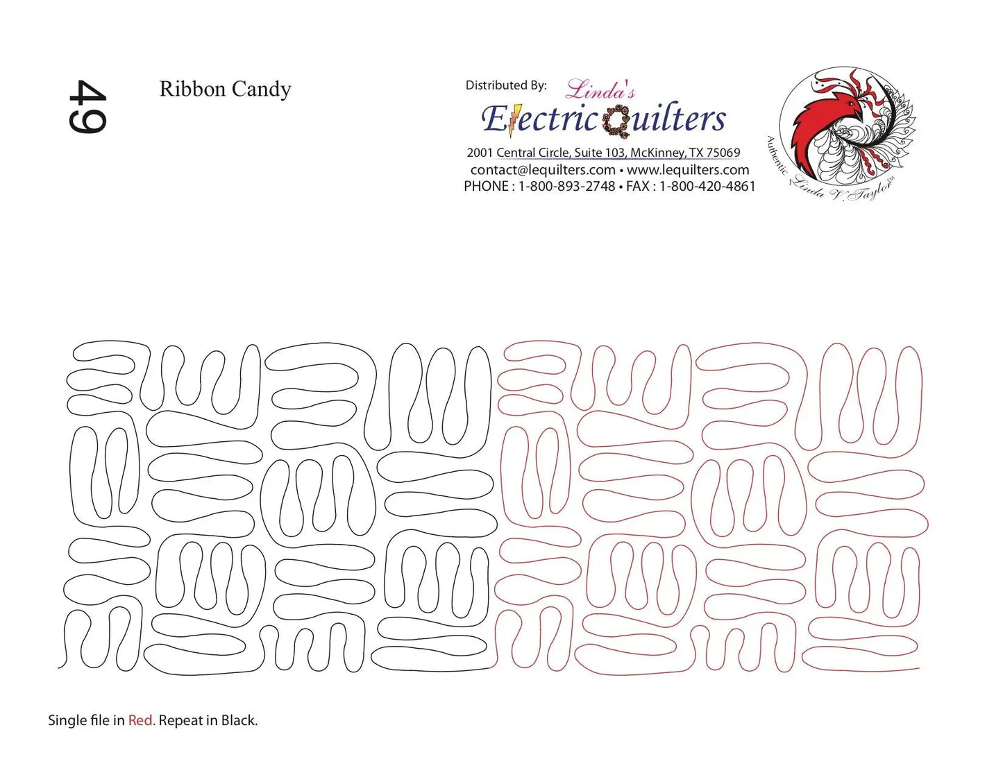 049 Pantographe Ribbon Candy par Linda V. Taylor