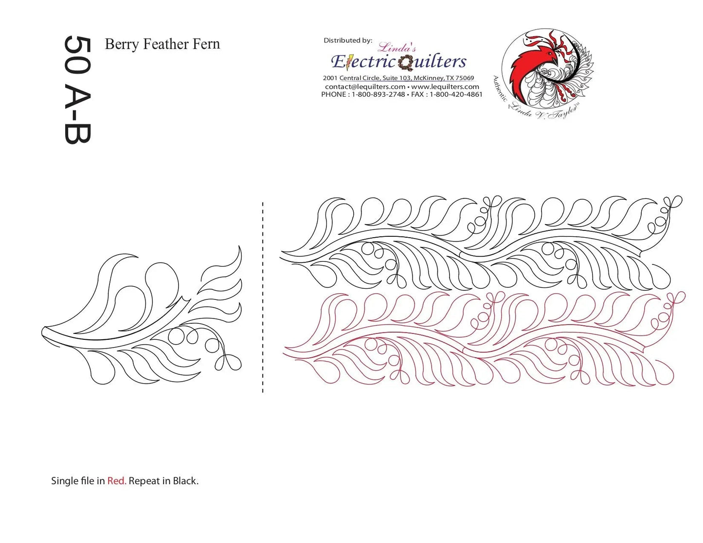 Pantographe 050 Berry Feather Fern par Linda V. Taylor