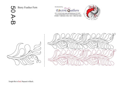 Pantographe 050 Berry Feather Fern par Linda V. Taylor