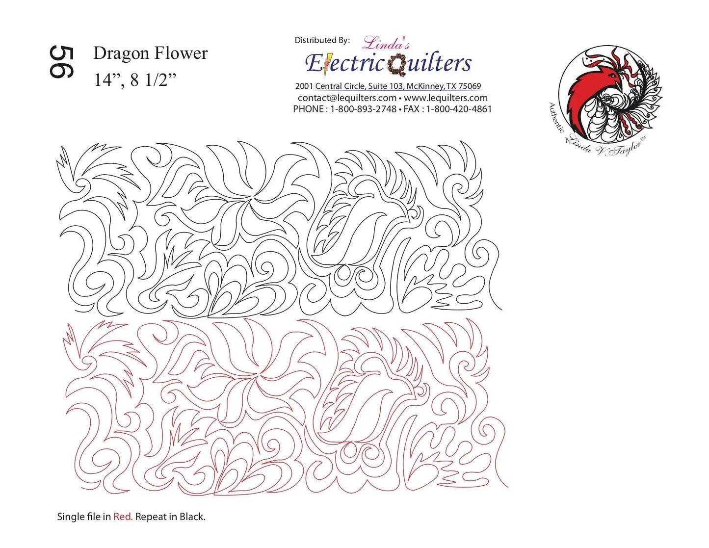 Pantógrafo 056 Dragon Flower de Linda V. Taylor