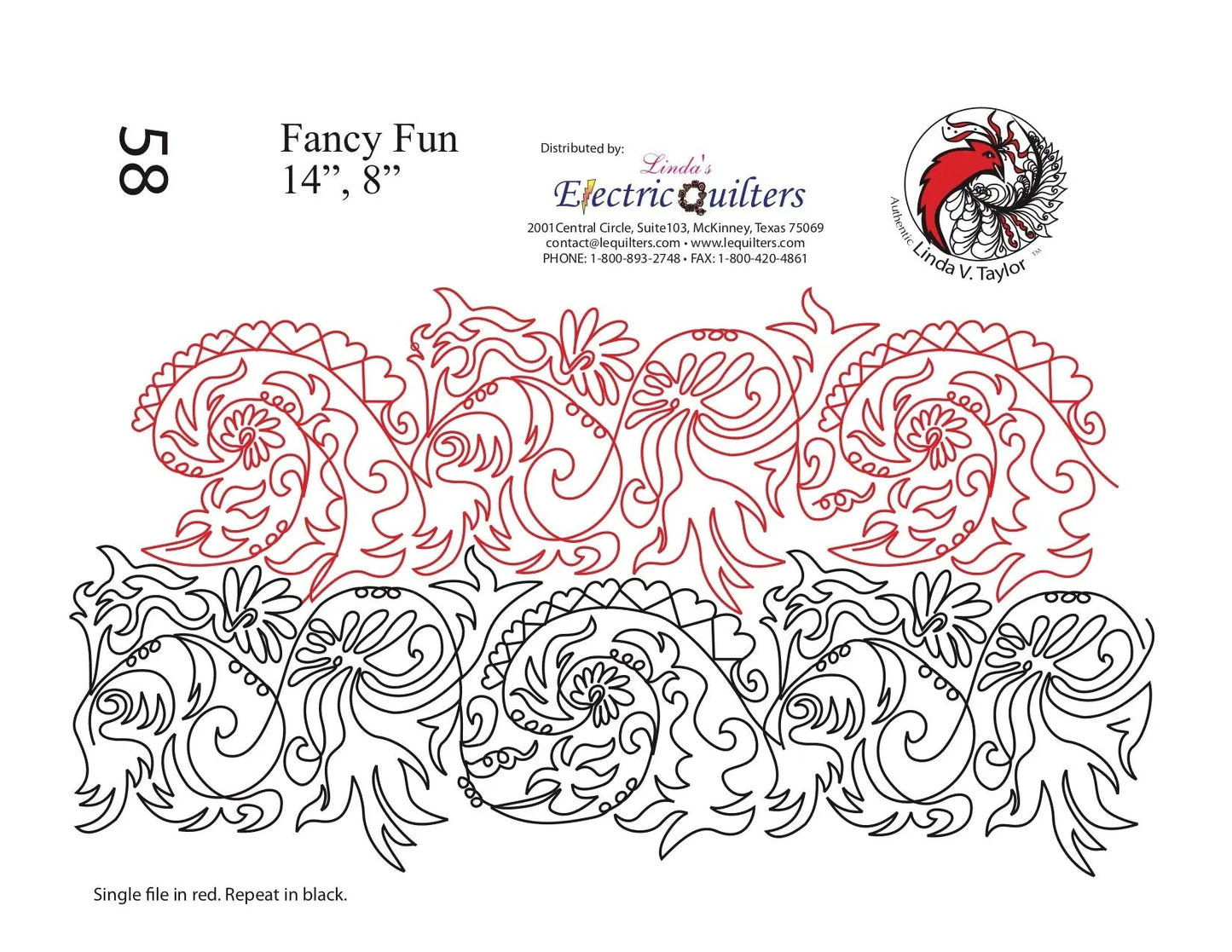 Fancy Fun Pantograph by Linda V. Taylor
