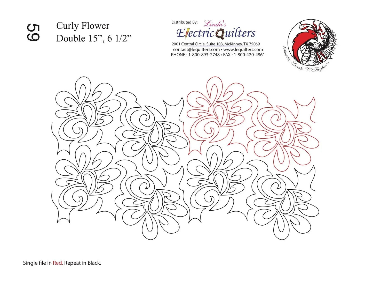 Pantographe Fleur Bouclée par Linda V. Taylor