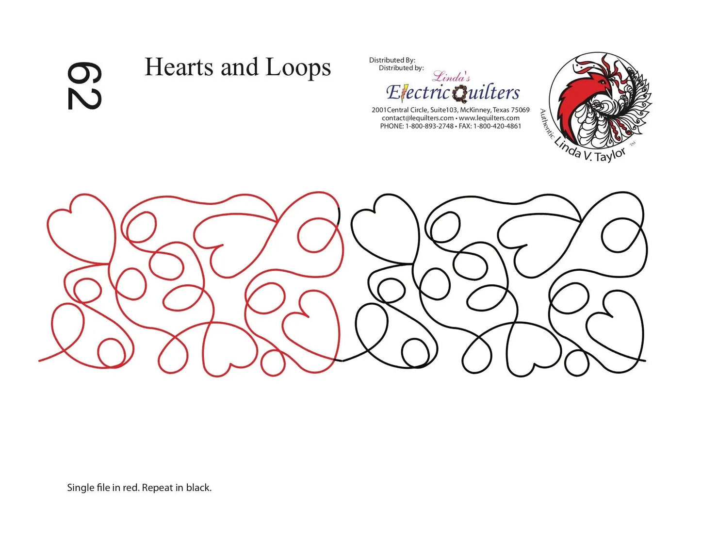 Pantógrafo Corazones y Bucles de Linda V. Taylor