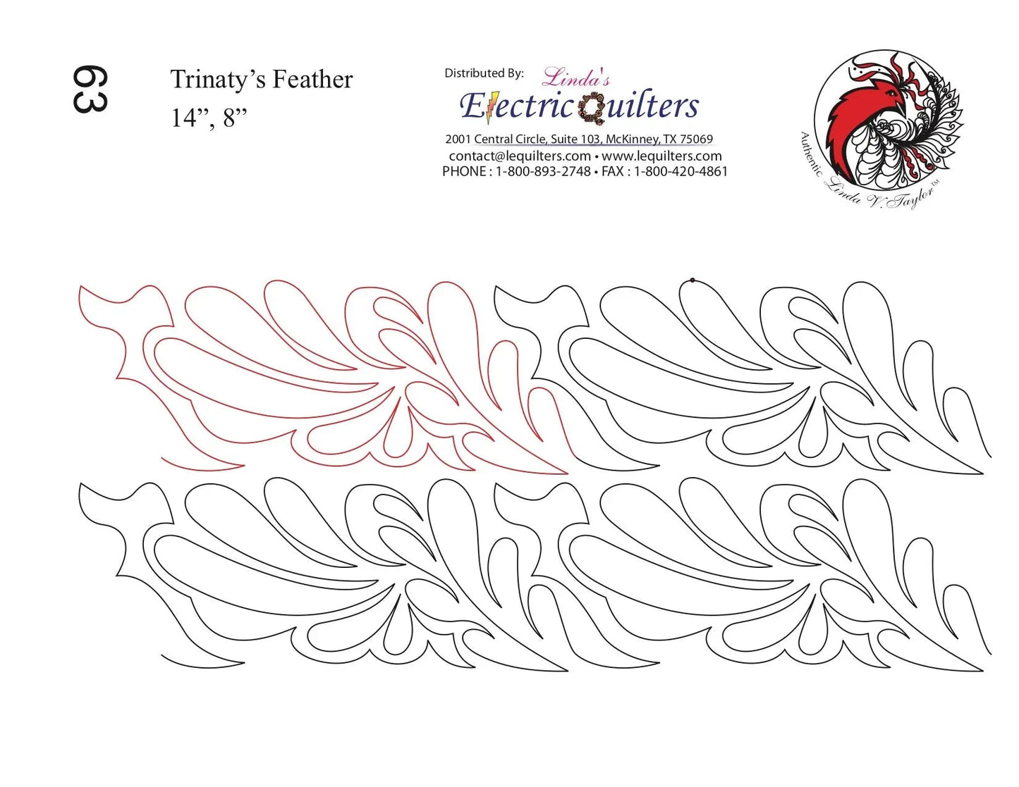 063 Pantógrafo de Plumas Trinatys por Linda V. Taylor