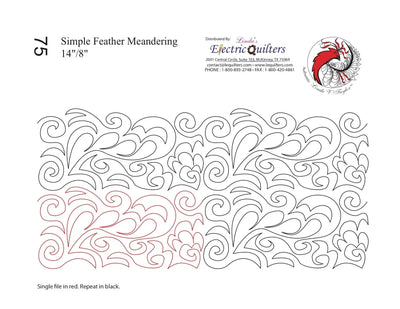 Pantógrafo Simple de Plumas Meandering por Linda V. Taylor