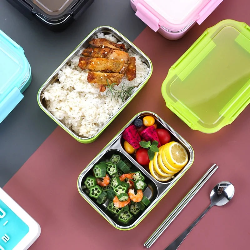 Premium Stainless Steel Two-Layer Lunch Box
