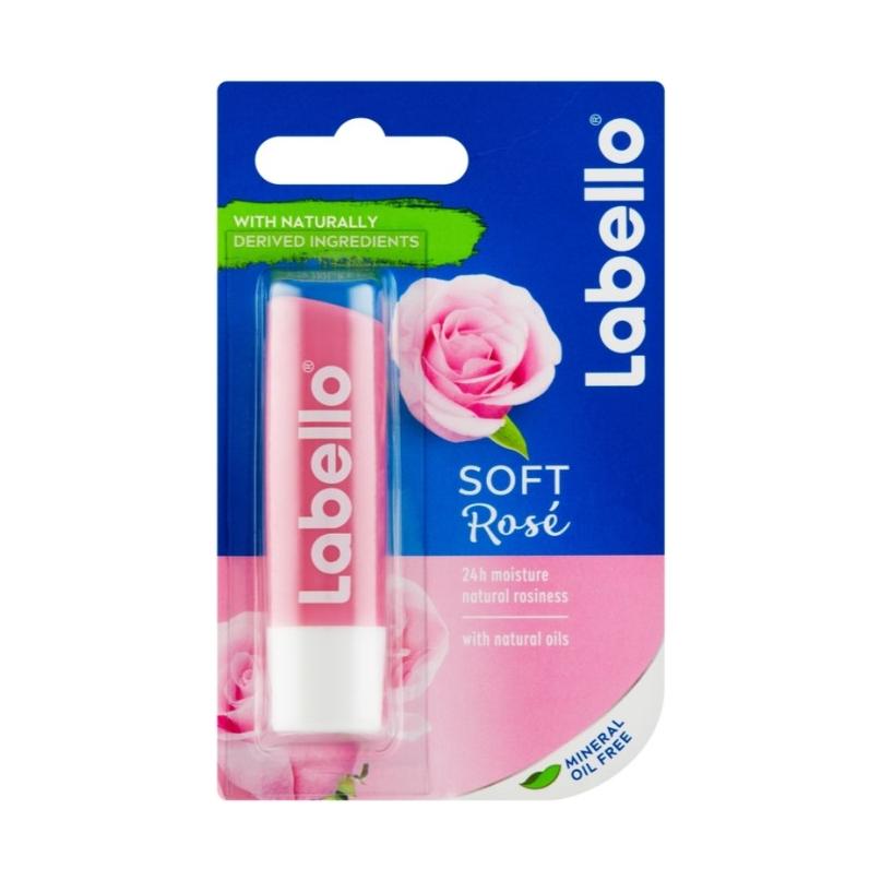 Baume à lèvres Labello Soft Rose 24h Hydratation - 4,8g