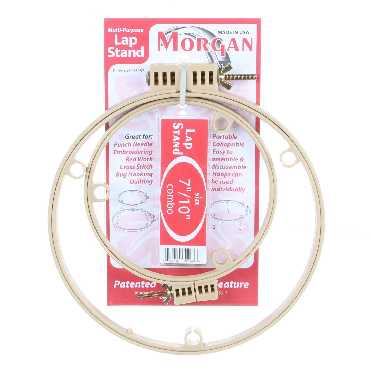 Lap Stand with 7in/10in Hoop Combo for Crafting