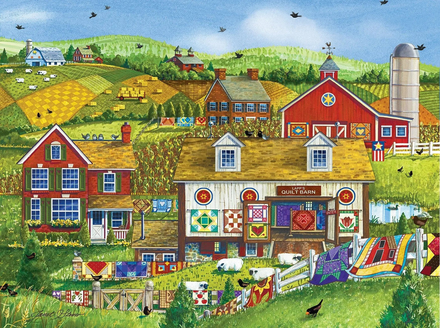 Lapps Quilt Barn 1000-Piece Jigsaw Puzzle
