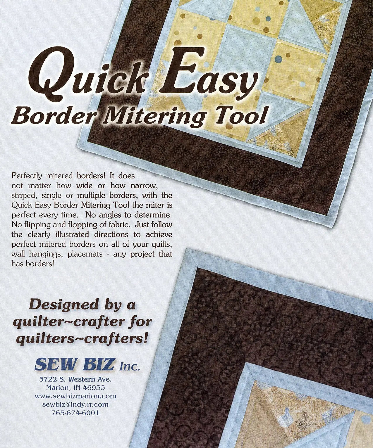 Outil de Mitering de Bordure Large Rapide et Facile