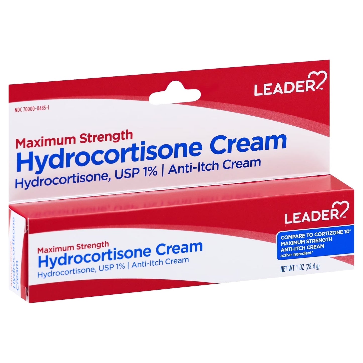 Crème hydrocortisone Leader 1 % avec aloe – 1 oz