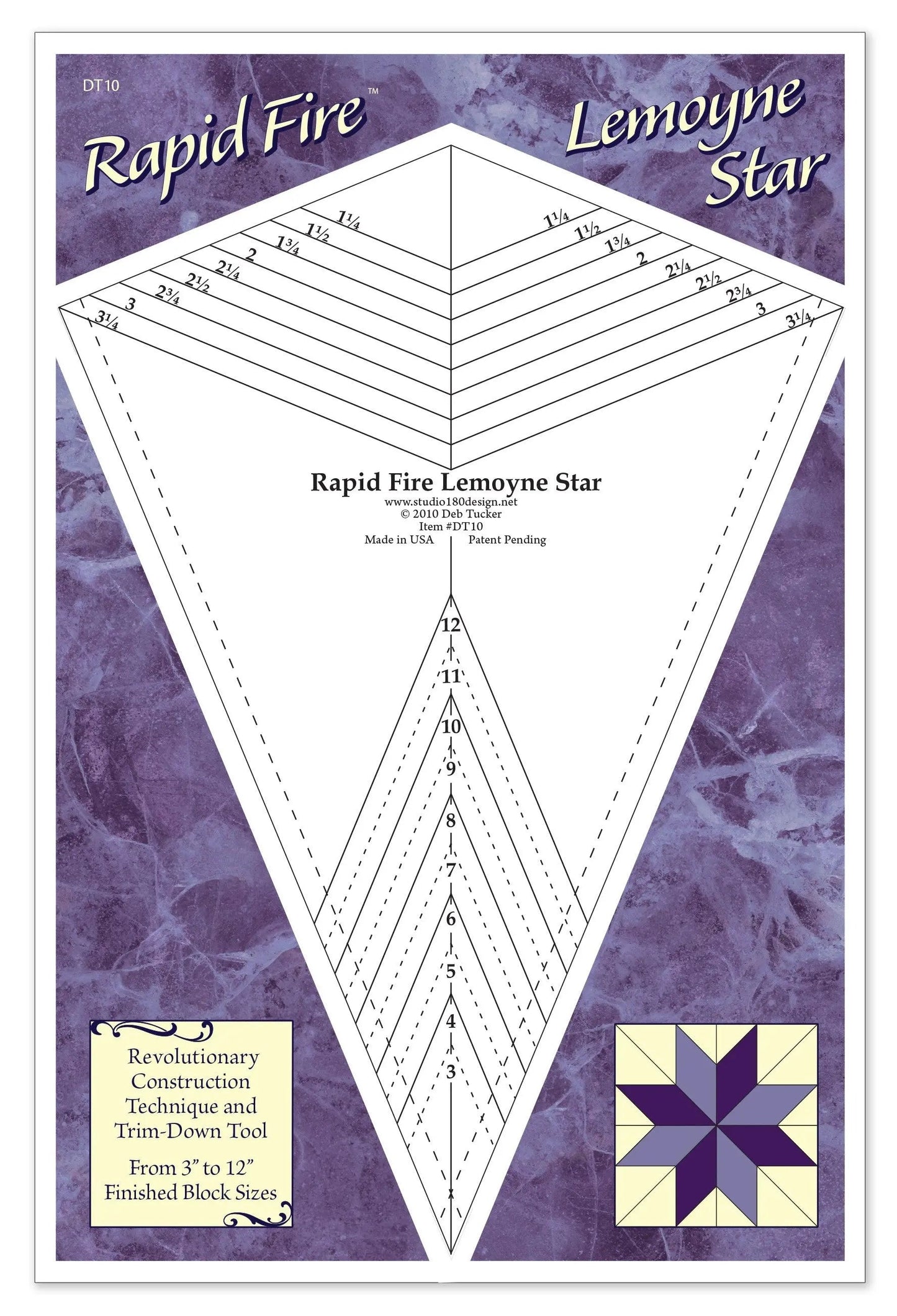Règle Lemoyne Star pour une Précision de Quilting