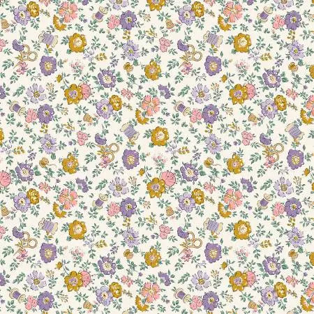 Tissu floral Liberty Tudor Celebration - 44"/45" par yard