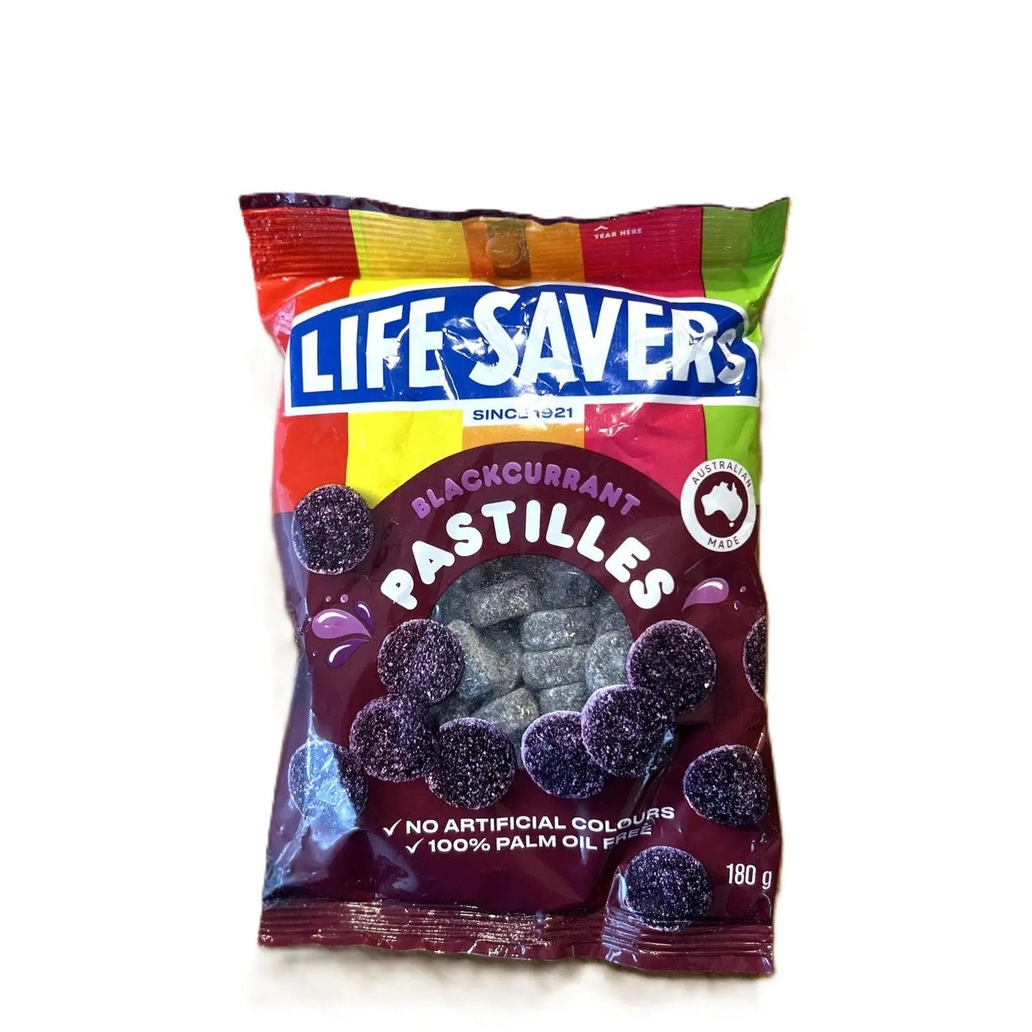 Lifesavers Blackcurrant Pastilles - Rare Australian Candy
