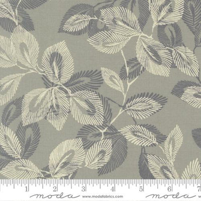 Light Blue Arabesque Palm Sky Cotton Fabric - 44"/45" Per Yard