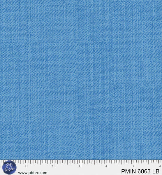 Tela de Algodón Patriótica Mini en Azul Claro - 44"/45" por Yarda