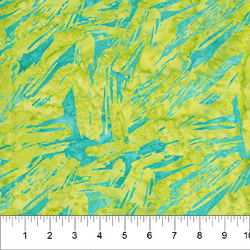 Light Green Brushstroke Celebration Cotton Fabric - 44"/45" Per Yard