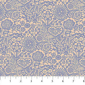 Tela de algodón Cornflower Little Heaven - 44"/45" por yarda