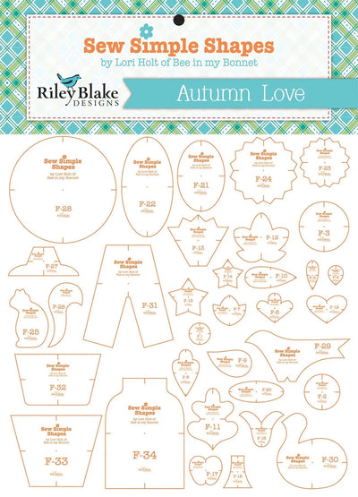 Lori Holt Autumn Love Quilt Template Set