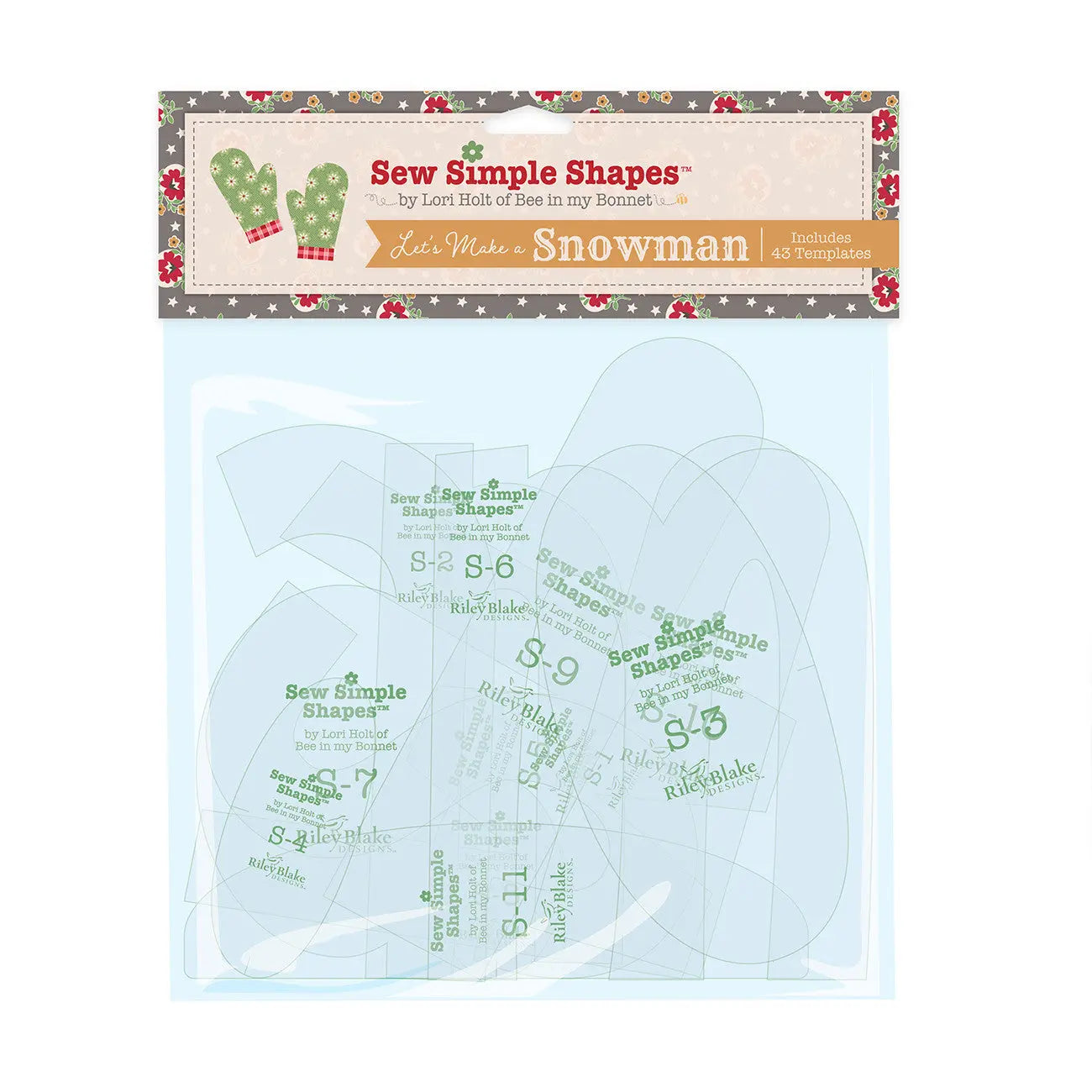 Plantillas de formas simples Let's Make a Snowman de Lori Holt Home Town