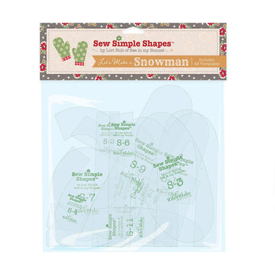 Plantillas de formas simples Let's Make a Snowman de Lori Holt Home Town