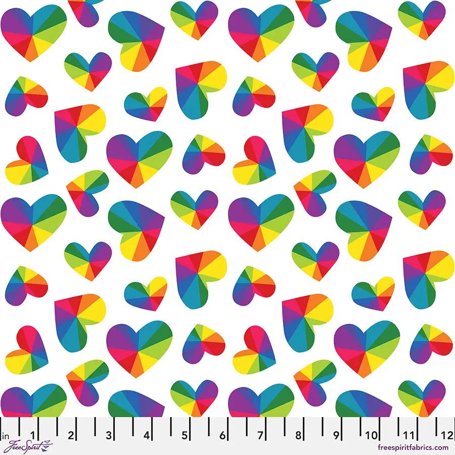Love Everywhere White Cotton Fabric - 44"/45" Per Yard