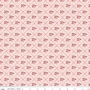 Love You Always Floral Plaid Pink Cotton Fabric - 43"/44" Per Yard