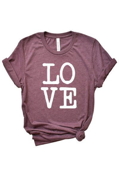 Love Block T-Shirt - Unisex Fit - Korvel