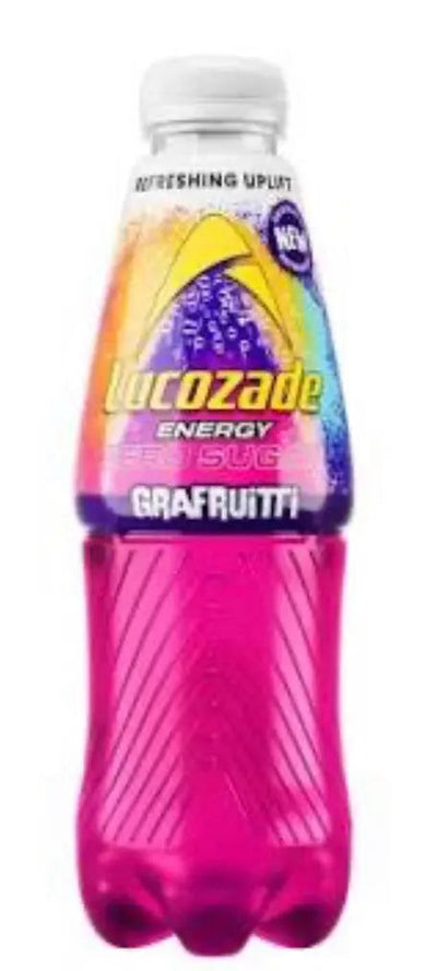 Lucozade Energy Zero Sugar Grape - Bebida Energética Tropical