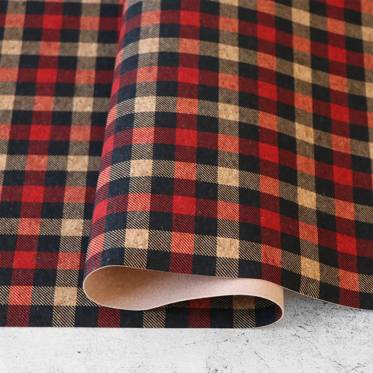 Tissu en liège Lumberjack - 1/2 yard de qualité premium