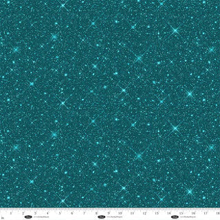 Tela de algodón Luminosity de 118" en color teal por yarda